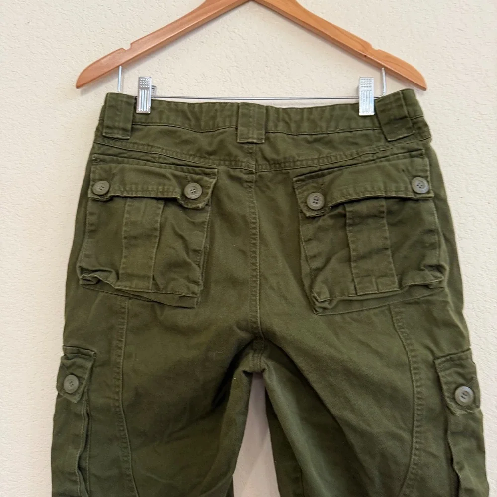 Matchstick Mens‎ Olive Green Multi Pocket Cargo Pants 32x29 Military Tactical